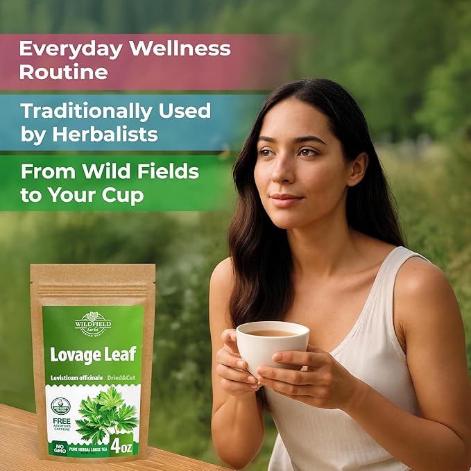 4 oz. Dried Lovage Herb Lovage Leaves Herbal Tea (Levisticum Officinale) - 113g Herb Tea Levísticum