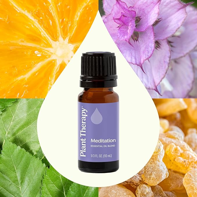 Plant Therapy Meditation Essential Oil Blend 10 mL (1/3 oz) 100% Pure, Undiluted, Therapeutic Grade