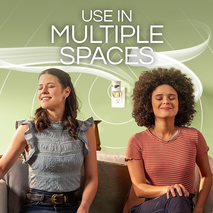 Air Wick Plug in Scented Oil Refill, 7ct, Apple Cinnamon Medley, Fall Scent, Essential Oils, Air Freshener