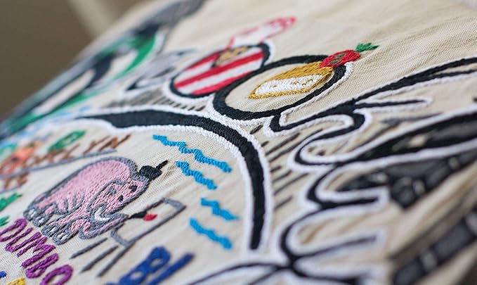 Catstudio Brooklyn Embroidered Decorative Throw Pillow