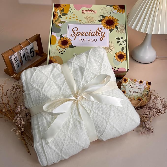 Gossby Gift Basket for Women - Happy Birthday Gift Set for Her, Mom, Sister, Friend, Coworker, Teacher - Get Well Soon, Appreciation, Thinking of You Sunflower Package - You Forget You’re Awesome