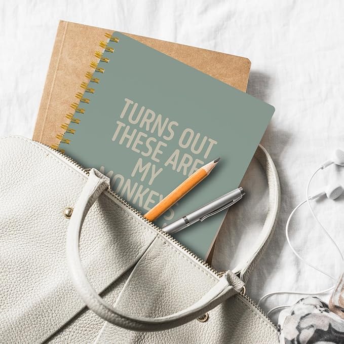 Funny Notebooks for Work,Sage Green Aesthetic Journal, Funny Boss Day Gifts, Boss Gifts for Men Women, Funny Gifts for Boss, Boss Office Decor, Spiral Notebook 5.5x8.3 Inch