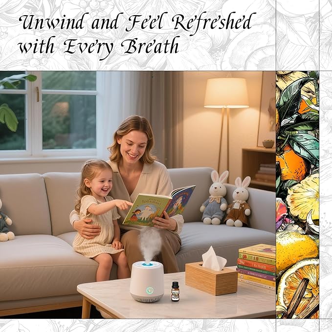 HIQILI Water Lily Papyrus Diffuser Oil, Inspired by L'eau d'Iss-ey, Ideal for Scent Diffuser, Perfume, Wool Dryer Ball, Long Lasting - 0.34 Fl Oz