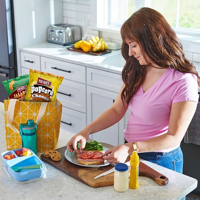 Herr's Variety Pack, Assorted Snacks, 0.625–1.5 Ounce (Pack of 24 Bags) – A Delicious Mix of Chips, Pretzels, and Cheese Snacks – Great for Family Snacking and Lunchboxes