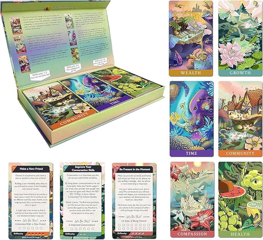 87 Inspirational Challenges to Make Your Life Better! Great for New Year Resolutions Ideas. Good Day Cards: Carpe Diem Collection Motivational Self Help Cards & Gift Box