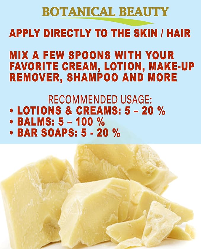 Botanical Beauty Brazilian TUCUMA BUTTER 100% Pure Natural VIRGIN UNREFINED Cold-Pressed for Face, Skin, Body, Hair, Lip, Nails. Rich in Vitamin E. Beauty Moisturizing Nourishing (8.46 Fl Oz)