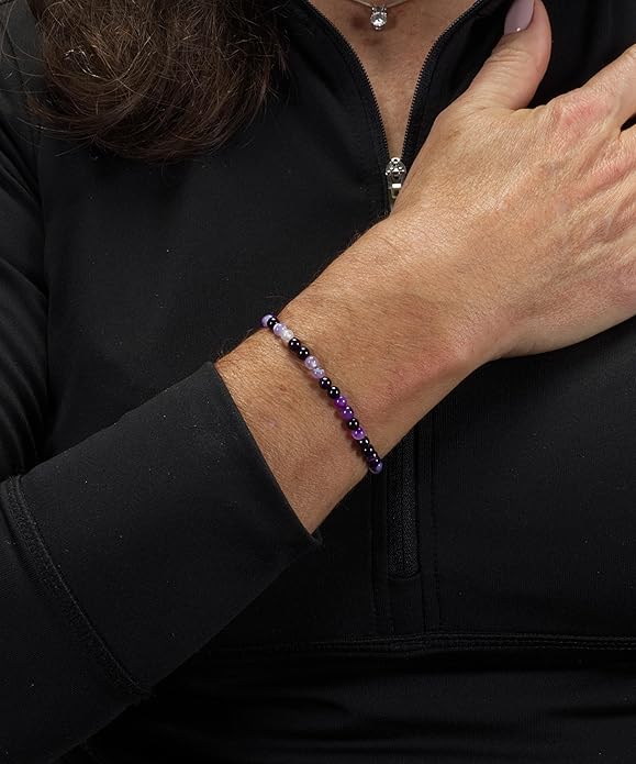 Cherry Tree Collection - Small, Medium, Large Sizes - Gemstone Beaded Bracelets For Women and Men - 4mm Round Beads