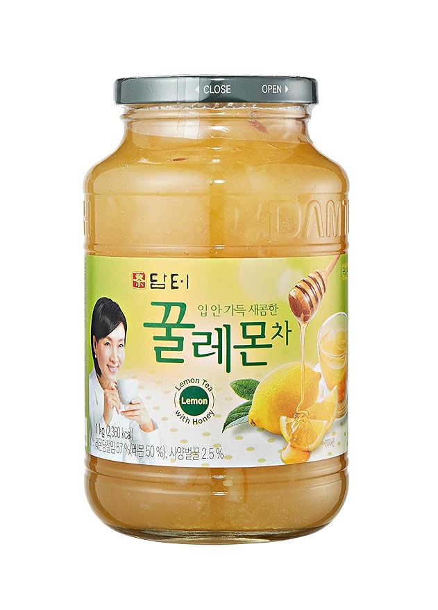 Damtuh Honey Lemon Tea 2.2lb (35.3 fl oz) – Traditional Korean Preserved Lemon with Honey, Refreshing Citrus Herbal Tea, Fruit Marmalade Preserve