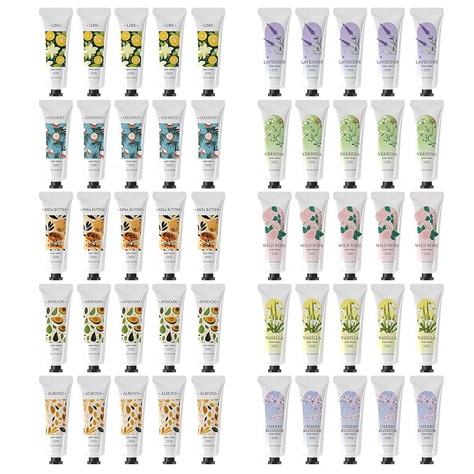 Green Canyon Spa 50 Pack Hand Lotion Bulk Mini Lotion Bulk Hand Lotion Travel Size Thanksgiving Gifts Christmas Gifts Stocking Stuffers and Bridesmaid Gifts