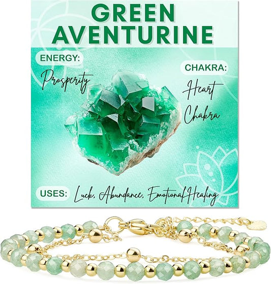 Farfume Crystal Bracelet Beaded Bracelets for Women 4mm Natural Stone Beads Gemstone Handmade Anxiety Jewelry Gifts