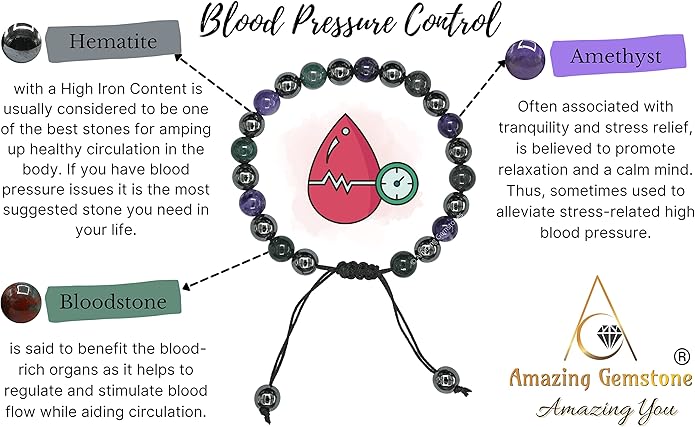 Natural Healing Crystal Bracelet for Women - Mens Bracelet Energy Balancing Gemstones Set - Adjustable Stone Bead Bracelet for Men and Women - Chakra Crystal Therapy Accessory, Meditation