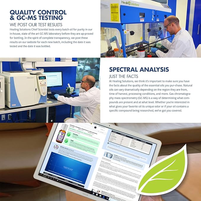 Healing Solutions Organic Myrtle Essential Oil, Pure & Undiluted, 10ml (0.33 oz), Therapeutic Grade - for Hair Diffuser, Aromatherapy & Skin