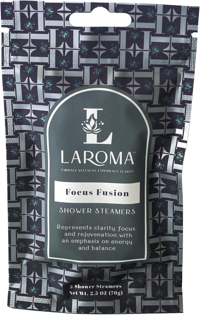 Laroma Shower Steamers, Hand-crafted in the USA, Focus Fusion, 6 Steamers