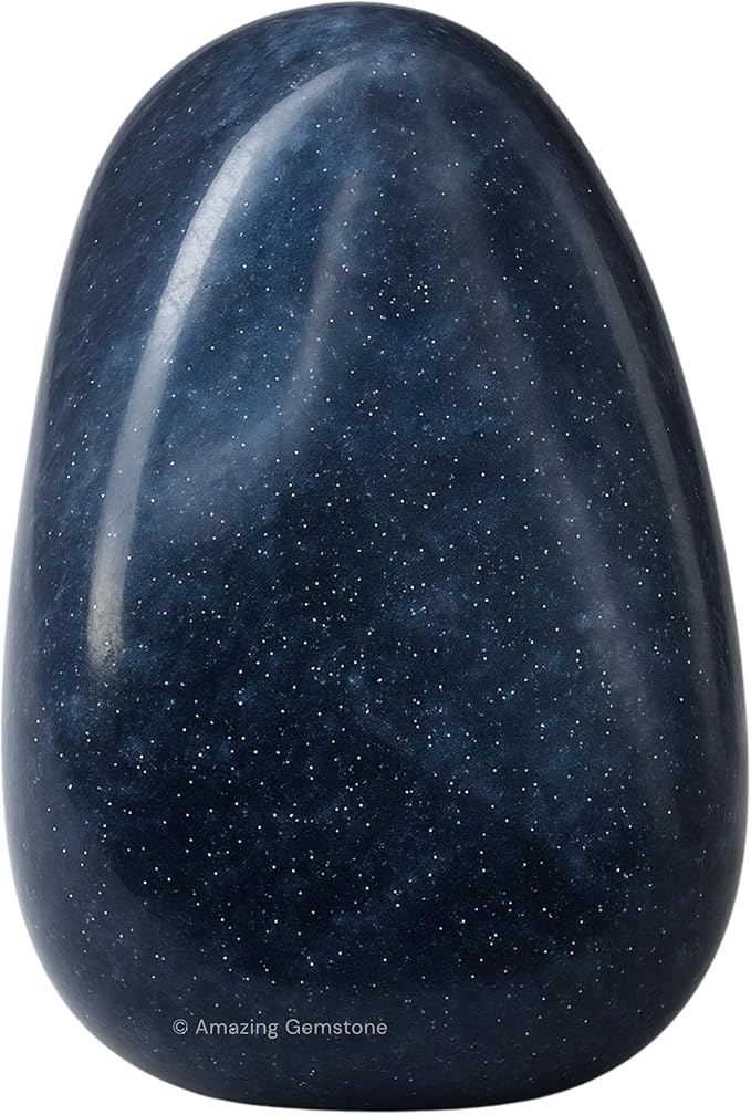 Amazing Gemstone Blue Aventurine Crystals and Healing Stones Tumbled - 1 oz, Natural Healing Stones for Energy Balance, Stress Relief - Premium Polished Gems Rocks for Meditation and Wellness