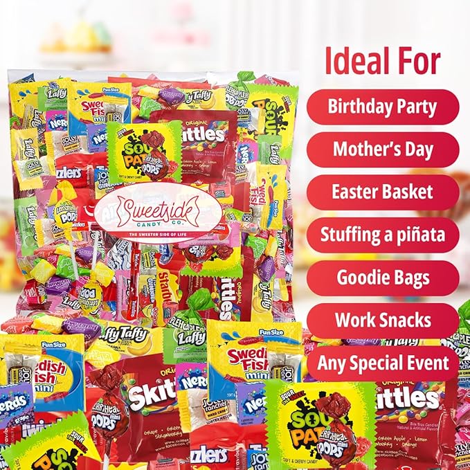 CANDY VARIETY PACK - 2 Lbs Assorted Classic Mix - Bulk Care Package - Office Assortment - Gift Box for Birthday Party, Kids, College Students & Adults (2 lbs)