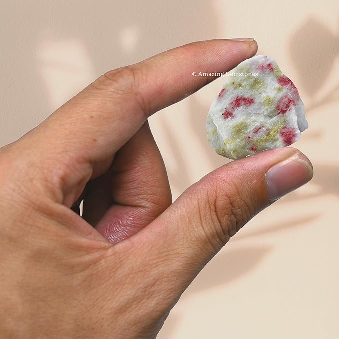 Amazing Gemstone Cinnabarite Raw Crystals and Healing Stones, Natural Rocks for Tumbling - DIY Raw Stones and Crystals, 2 Pieces