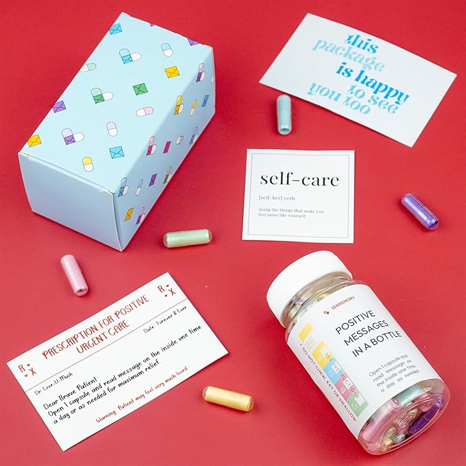 60 Pcs Positive Affirmation Cards Jar, Funny Emotional Support Gift for Teen Girls, Motivational Encouragement Inpirational Gifts for Women, Tween Girls, Teen Girl Gifts Trendy Stuff