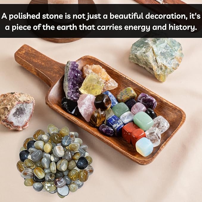 Amazing Gemstone Lace Agate Crystals&Healing Stones - 1000+ Carats Lace Agate Stone, Natural Healing Stones for Energy Balance, Stress Relief - Premium Polished Gems Rocks for Meditation&Wellness