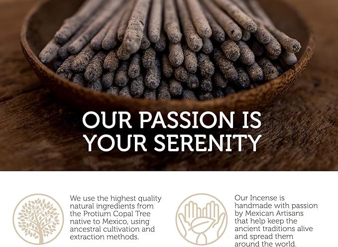 Incienso Copal Mexicano 20 Sticks Premium Mayan White Copal Incense Sticks from México.- Amae Incense