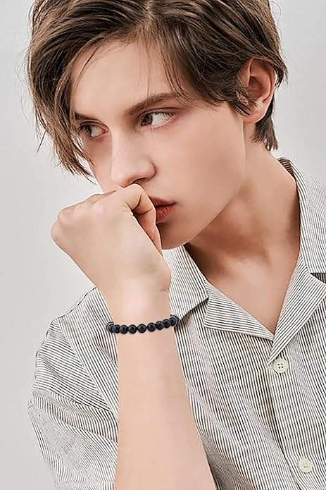 AD Beads 4mm6mm8mm10mm Handmade Bracelet - Natural Gemstone for Peace and Tranquility - Meditation, Yoga, Healing and Energy Gift for Unisex