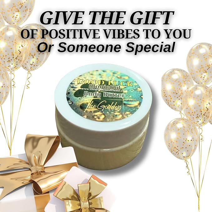 Good Luck Body Butter – Whipped Shea Blend for Abundance, Success & Positive Energy – Handmade Spiritual Moisturizer for Manifestation