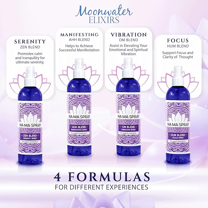 Lavender & Clary Sage Aromatherapy Spray - Pillow and Shower Aura Cleansing Mist for Energy Clearing, Manifestation, Meditation & Spiritual Protection - Relax, Balance and Positive Vibes. AHH 8oz