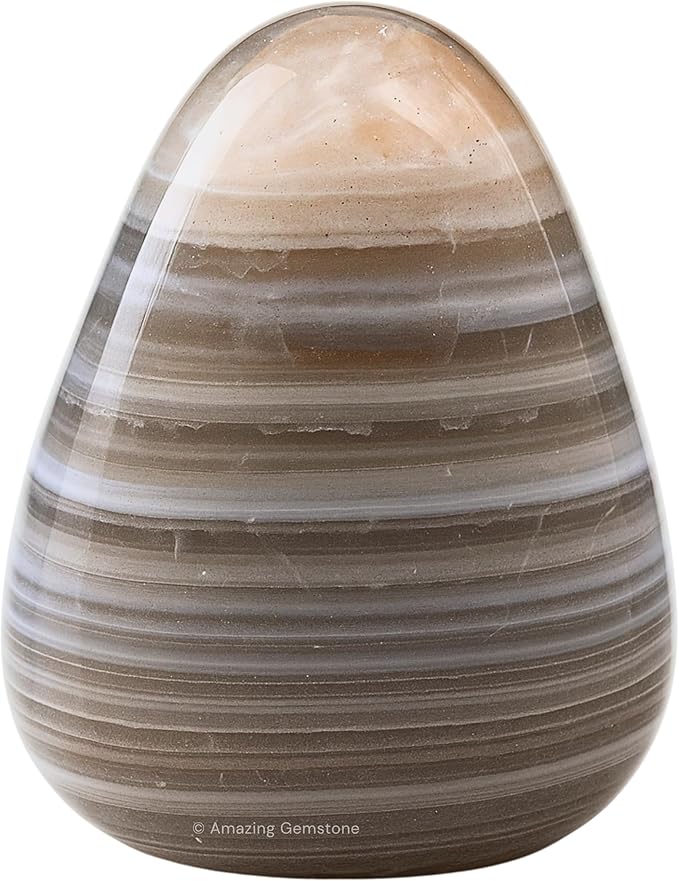 Amazing Gemstone Lace Agate Crystals & Healing Stones Tumbled - 1 oz Lace Agate Stone, Natural Healing Stones for Energy Balance, Stress Relief - Premium Polished Gems Rocks for Meditation & Wellness