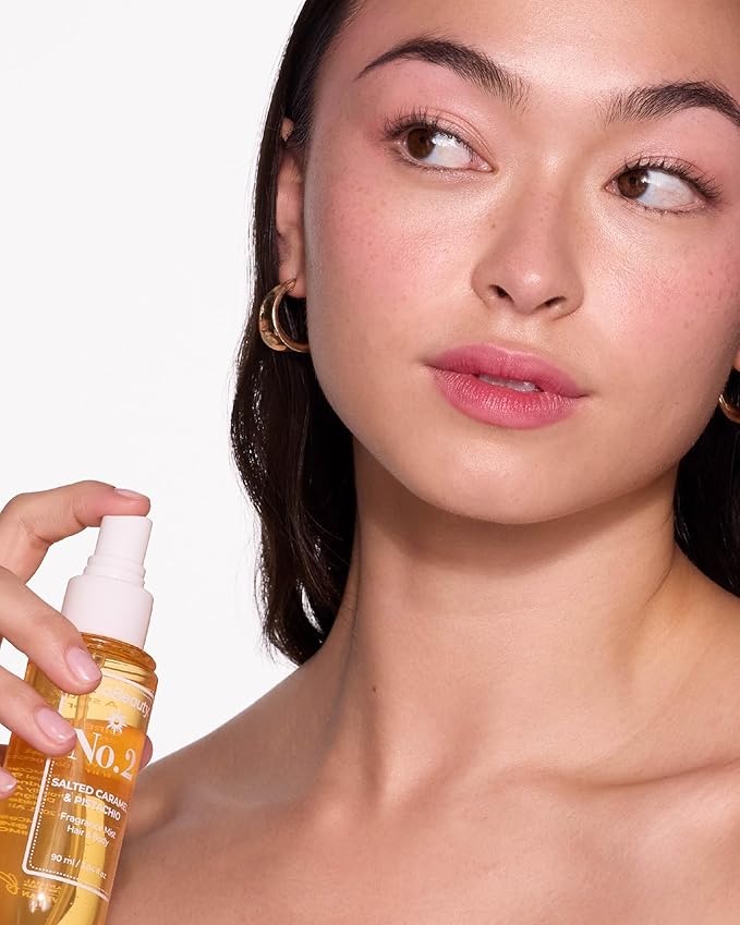 MCoBeauty - Fragrance Mist No.2 – Light Body and Hair Spray with Pistachio, Sandalwood, Caramel and Vanilla - Gifts for Women, Cute Stuff, Feminine Spray, Self Care Gifts for Women - 90ml Bottle