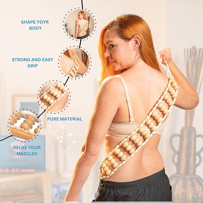 Wood Therapy Massage Tools 12-in-1 Multi-use, Lymphatic Drainage Massager, Maderoterapia Kit - Anti Cellulite Complete Body Sculpting Tools for Total Relaxation & Relief - Massager Tool for Anti Aging
