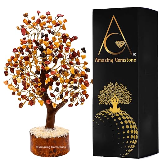 Amazing Gemstone Crystals and Healing Stones Birthday Gifts for Women - Mookaite Crystal Tree of Life Home Decor Stocking Stuffers, Bookshelf, Room, Meditation Gift for Mom, Unique Birthday Gifts