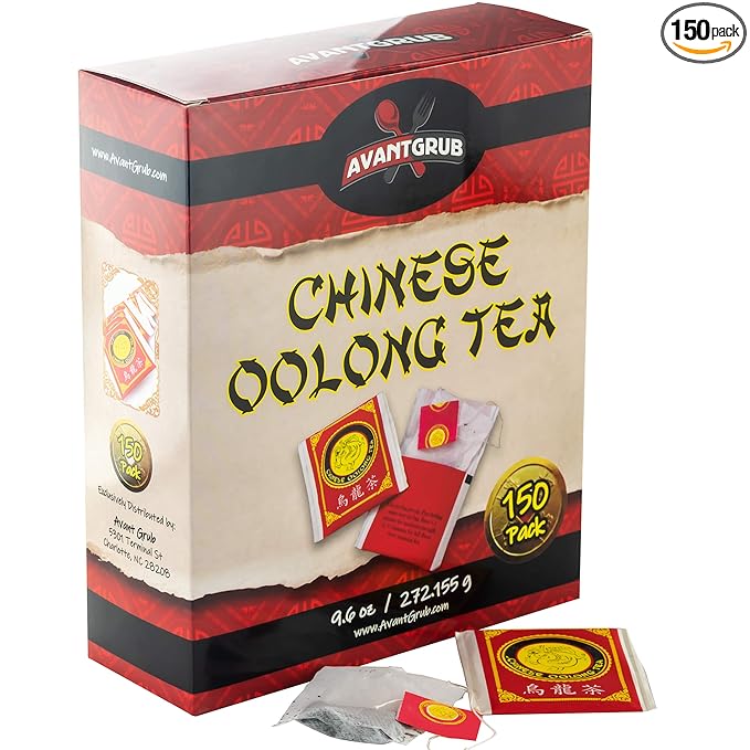 Authentic Restaurant-Grade Oolong Tea Bags, Premium Chinese Tea Sachets for Hot or Iced Caffeinated Drinks, Semi-Fermented Drink for Detox, Health, Diet and Energy, 9.3 Ounce (Pack of 150).
