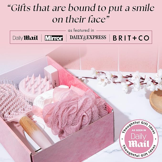 Lily England Self-Care Beauty Gift Set for Women - 7-Piece Luxury Spa Gifts for Moms, Sisters & Girls - Relaxing Womens Present Idea