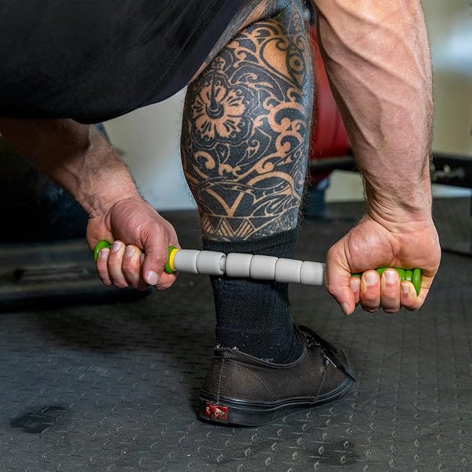 Massage Stick 14" Flexible Handheld Spindle Massage Roller - Full Body Muscle Recovery & Myofascial Release (Small - 14" Massage Stick)