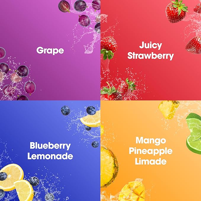 Optimum Nutrition Amino Energy Sparkling Hydration Drink, Electrolytes, Caffeine, Amino Acids, BCAAs, Sugar Free, 12 Fl Oz, Variety Pack of 12 (Packaging May Vary)