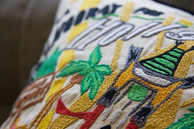 Catstudio Hollywood Embroidered Decorative Throw Pillow