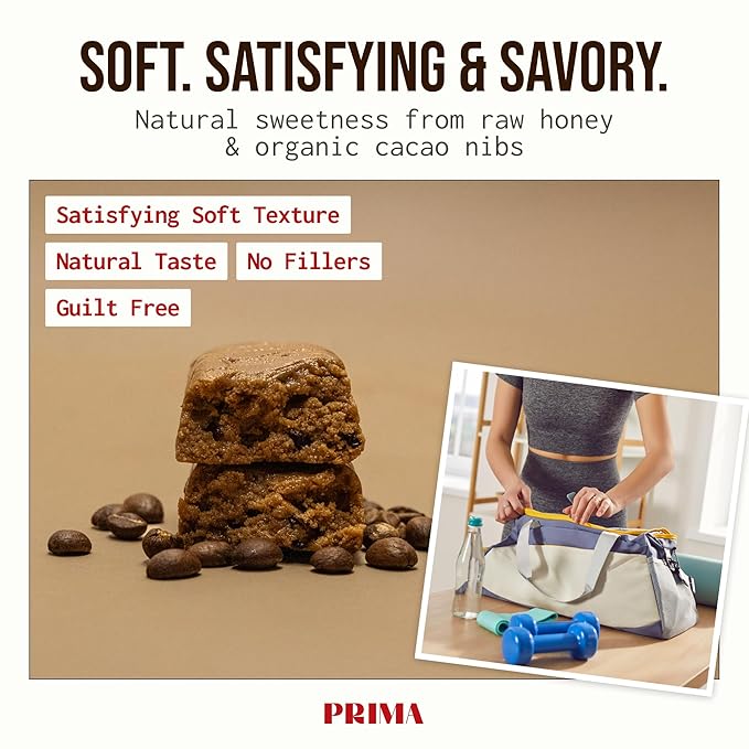 PRIMA ANCESTRAL PROTEIN BAR Grass Fed Protein Bars, 7 Pack – Animal-Based Protein Bar with Beef Tallow, Raw Honey, Seed Oil Free, Low Carb, Gluten-Free – Healthy, Energy Snacks for Clean Lifestyle (7 Pack, Mocha)