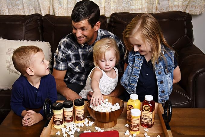 Amish Country Popcorn | 4 Ounce Variety Gift Sets | Old Fashioned, Non-GMO and Gluten Free (Closed Variety Gift Set, 8-4 Ounce)