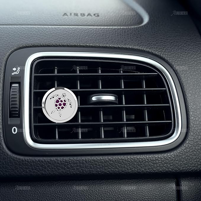 AUEAR, 100 Pack Replacement Felt Pads Round Essential Oil Diffuser Locket Necklace Refill for Bracelet Car Vent Clip 0.87 inch