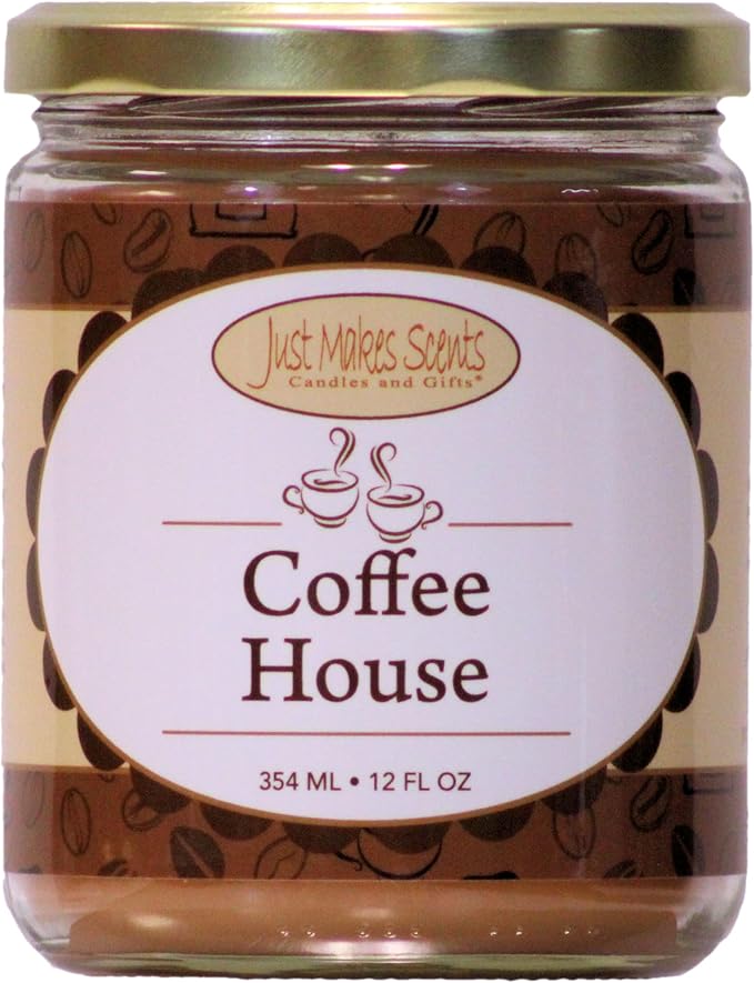 Coffee House Scented Soy Blend Candle | Fresh Coffee Smell | Hand Poured in The USA (12 oz)