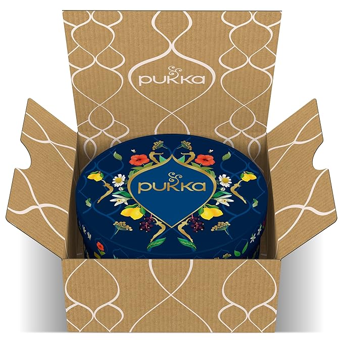 Pukka Luxury Herbal Tea Sampler Box, Organic Tea For Everyday Wellness, Ideal Gift Set for Special Occasions, Holidays, Birthdays & Anniversaries, 90 Teabags, 6 Premium Flavors, Caffeine Free