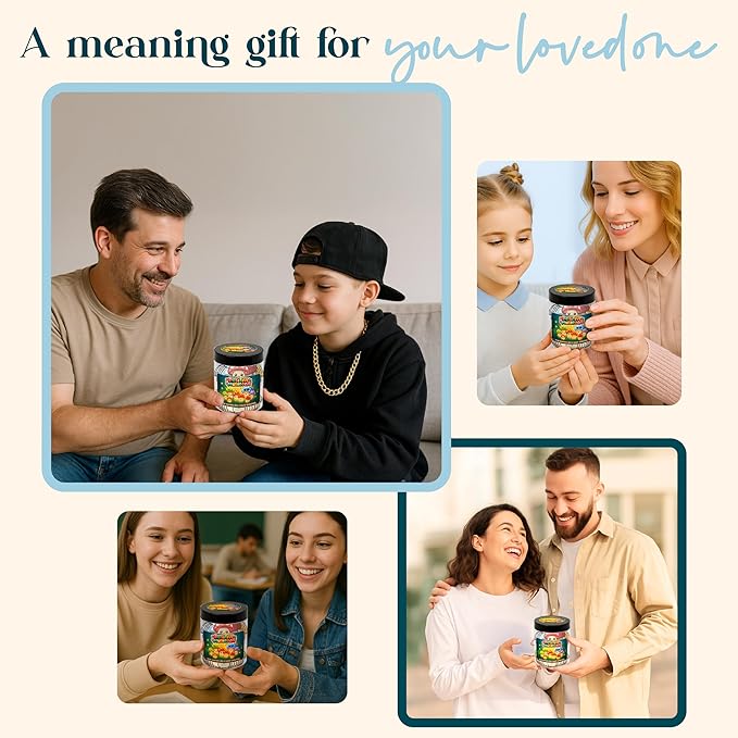 Positive Mushroom Jar With 60 Daily Affirmation Cards, Emotional Support Mushroom Gift, Mushroom Decor For Home, Positive Affirmations For Women, Cute Friend Gifts, Mushroom Office Decor