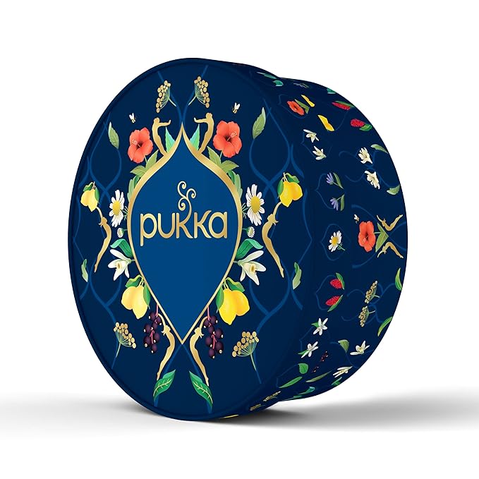 Pukka Luxury Herbal Tea Sampler Box, Organic Tea For Everyday Wellness, Ideal Gift Set for Special Occasions, Holidays, Birthdays & Anniversaries, 90 Teabags, 6 Premium Flavors, Caffeine Free