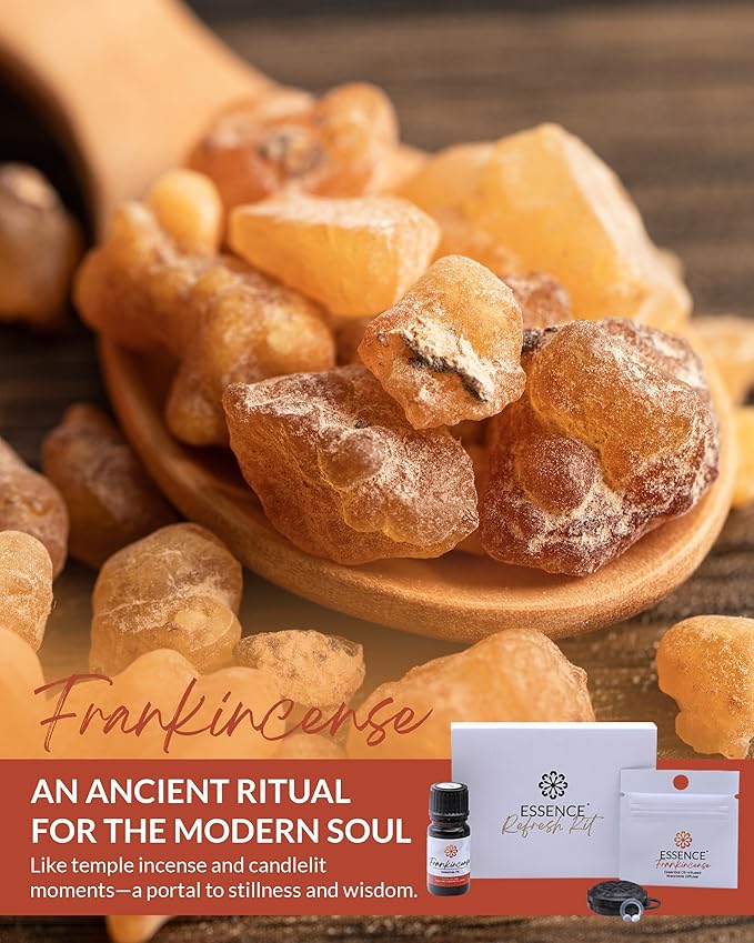 Essence Wearable Aromatherapy Nasal Diffuser – Frankincense Essential Oil Nose Ring Silicone Inhaler for Stress & Mood Support - Made in USA & Travel-Friendly