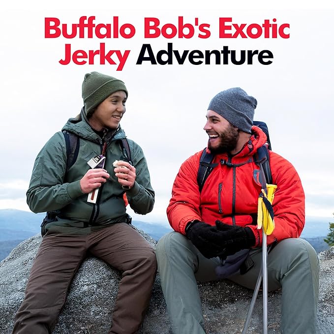 Jerky-n-Spice Wild Game Meat Sticks (10-Pack) | Ultimate Exotic Snacks | Beef Jerky Gifts for Men | Delicious Jerky Variety Pack Ideal for Anniversary, Camping, Hunting & Birthday Events