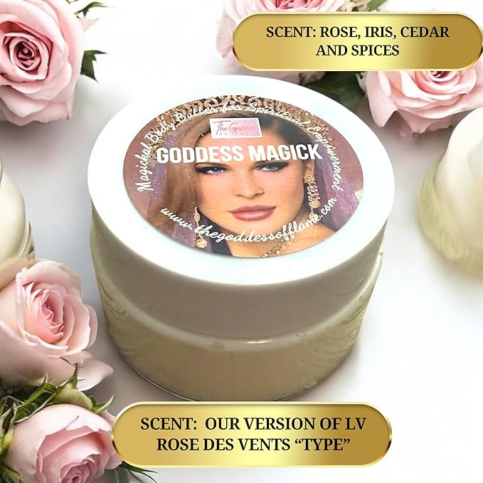 Goddess Magick Body Butter – Luxurious Natural Moisturizer with Shea Butter, Eucalyptus Oil, Vitamin E & Sunflower Oil | Aromatherapy Skincare for Radiance, Chakra Healing & Self-Love