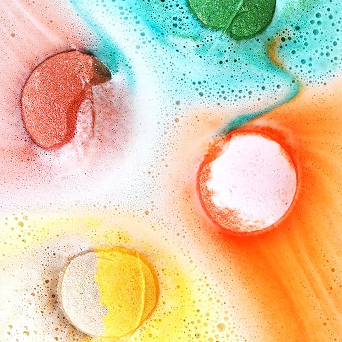 Bath Bombs for Women 12 Gift Sets, Shea Butter & Essential Oils Bath Bomb for Skin Moisturizing, Bubble Spa Bath, Bubble Bath for Kids, Idea Gifts for Women Men Wife, Girlfriend, Mothers