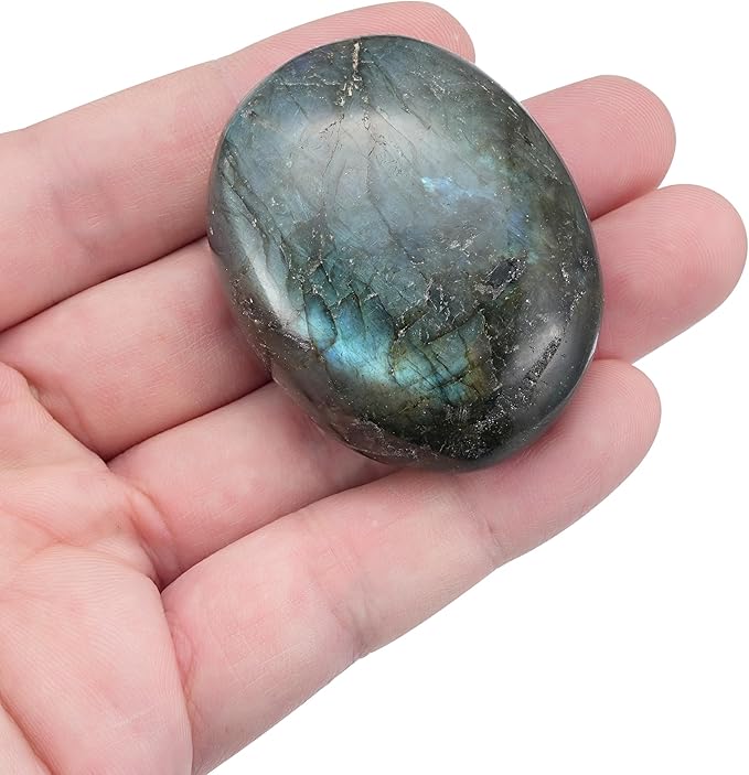 QianCannaor Protection Clarity Abundance Crystal Set – Amethyst Cluster, Pyrite, Black Tourmaline, Clear Quartz, Labradorite Healing Crystals for Meditation, Energy, and Spiritual Balance