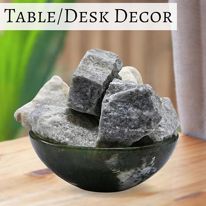 Amazing Gemstone 2 Pieces Hackmanite Fluorescent Sodalite Raw Crystals and Healing Stones, Natural Rocks for Tumbling and DIY Raw Stones and Crystals