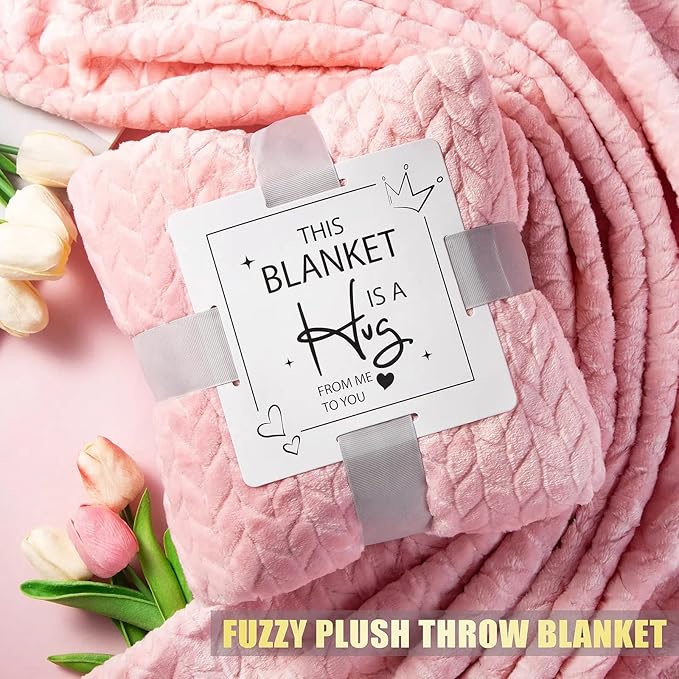 Birthday Gifts for Women - Relaxing Spa Gift Set -Self Care Get Well Soon Gift Baskets - Happy Birthday Gift Set W/Flannel Blanket & 40 OZ Tumbler for Mom Wife Her Best Friend Sister Girlfriend