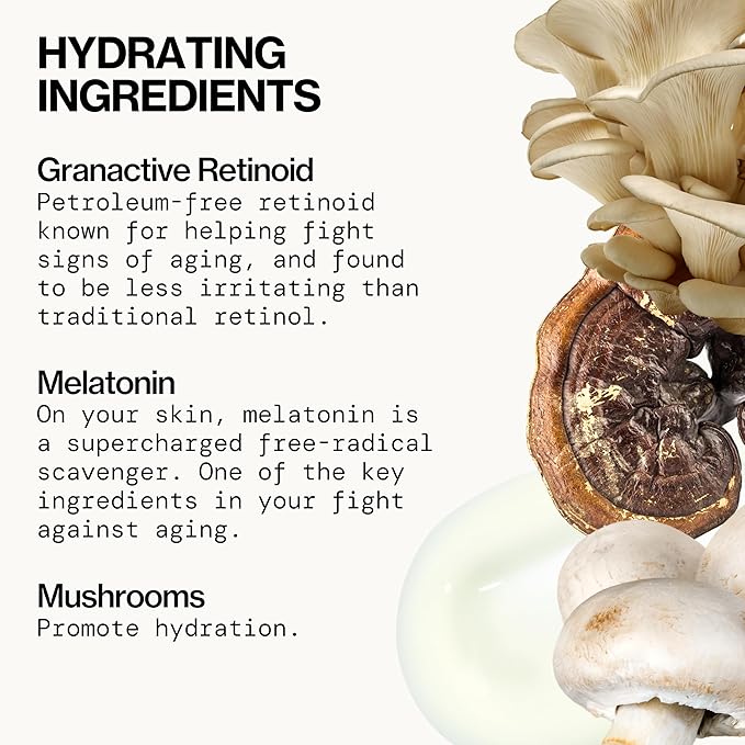 Pacifica Spray Lotion for Body - Wake Up Beautiful Body Serum – Overnight Retinoid Body Treatment, Spray-On Hydrating Serum with Granactive Retinoid, Mushrooms & Melatonin, Plumps & Renews Skin, Vegan